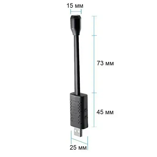Мини камера WIFI Jianshu U21 USB с гибкой ножкой - фото 2
