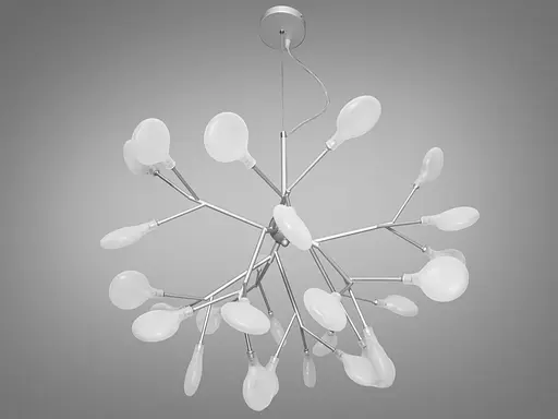 Динамичная, захватывающая, выразительная люстра "Светлячок", 27 ламп, хром - фото 2