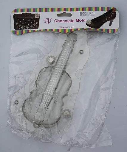 Форма полікарбонатна для шоколадних цукерок та шоколаду 3D на магніті «Віолончель» 23 x 12.5 см, Kitchen Master Прозорий 83513 - фото 6