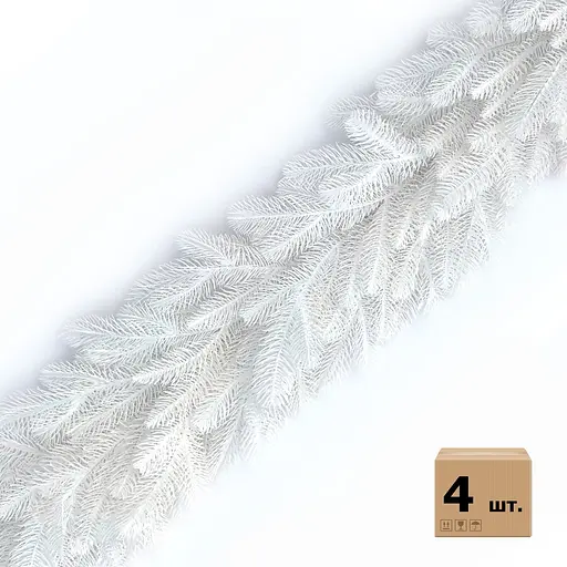 Хвойні гірлянди Hvoya Lux литі білі (4 шт. x 2 м)