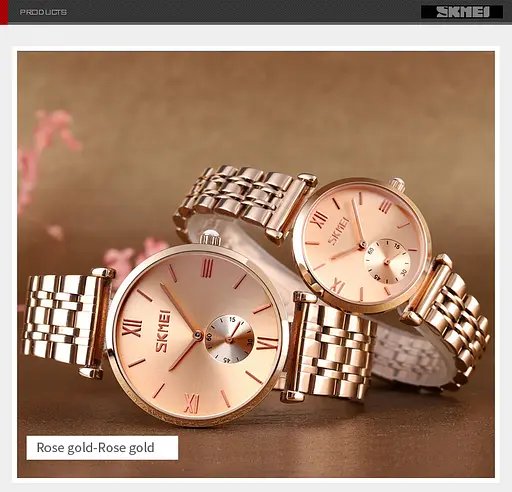 Наручний годинник чоловічий 9198RGRG-B Rose Gold-Rose Gold Skmei acs0029862 - фото 3