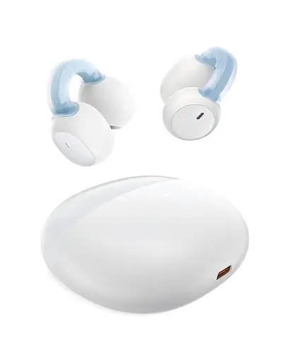Бездротові навушники Baseus AirGo 1 Ring Open-Ear TWS Earbuds, IPX7, BT5.3, 40mAh, 400mAh, 6h, White A00069201223-00 - фото 2