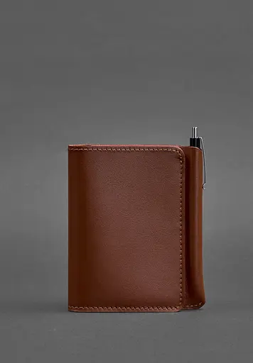 Шкіряне портмоне 2.0 світло-коричневе - фото 2