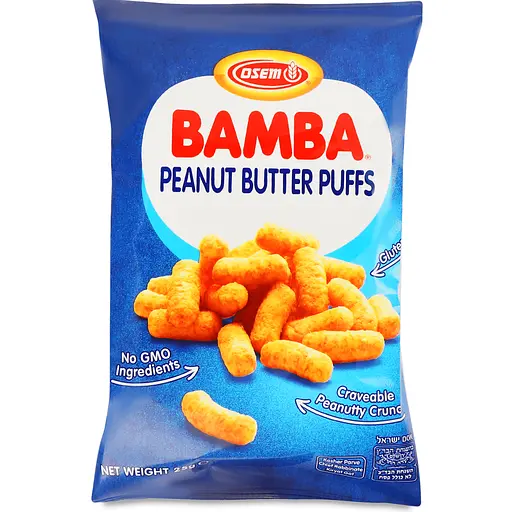 Снеки кукурудзяні Bamba з арахісовою пастою 25 г