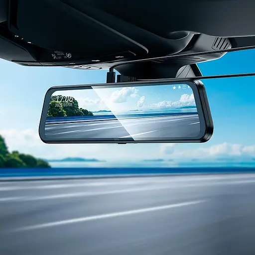 Видеорегистратор - зеркало HOCO DV16 streaming media driving recorder (dual-channel with rear camera) - фото 9