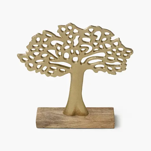 Декор алюминиевый MBM HOME Дерево на подставке золотой 230х90х270 мм (DH-ST-39 M GOLD) - фото 2