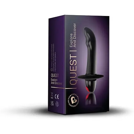 Вибростимулятор простаты Rocks Off Quest Black - фото 2