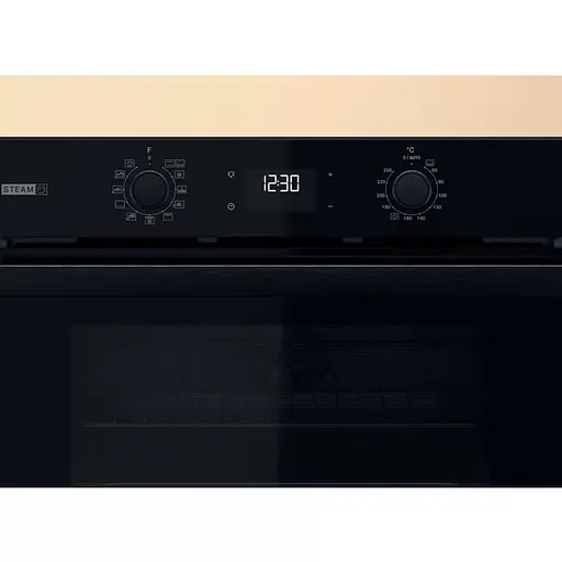 Духова шафа Whirlpool електрична 71 л, A+, дисплей, конвекція, телескопічні напрямні, пара, чорний - фото 8