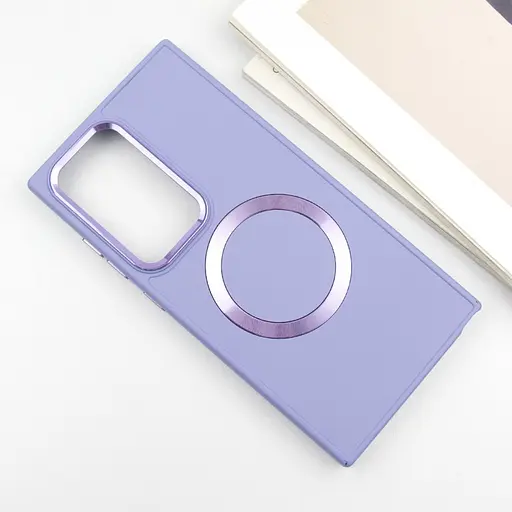 TPU чехол Epik Bonbon Metal Style with MagSafe для Samsung Galaxy S24 Ultra Сиреневый / Dasheen - фото 3