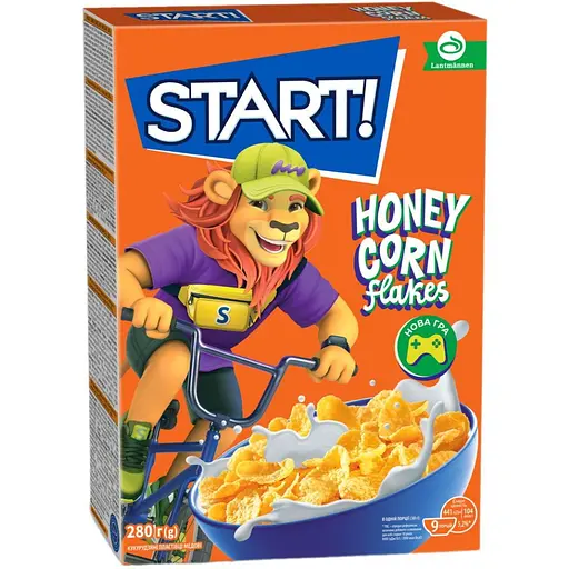 Пластівці Start глазуровані з медом 280 г (488018)