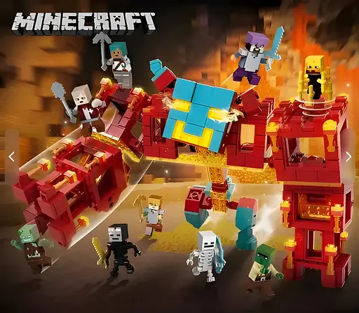 Конструктор Minecraft Вогняний голем з LED-підсвіткою на 849 деталей (6657) - фото 4