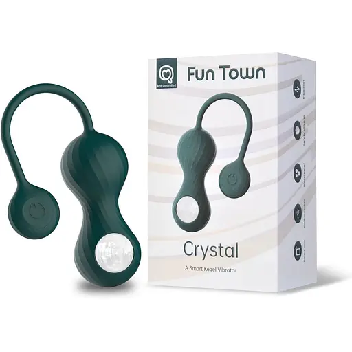 Вагинальные смарт-шарики с вибрацией Fun Town Crystal