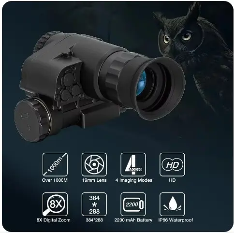 Прибор ночного видения NVG 10 Night Vision + крепление + шлем - фото 6