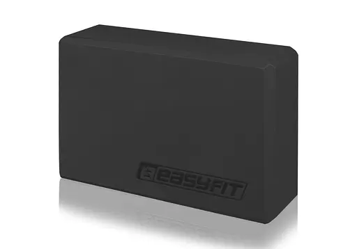 Блок для йоги EasyFit EVA Черный (EF-1818-B) - фото 1