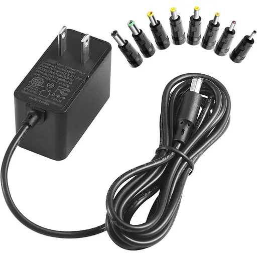 Універсальний зарядний пристрій живлення 9V 2A 1.8A 1.5A 1A 6.6FT, 100-240V