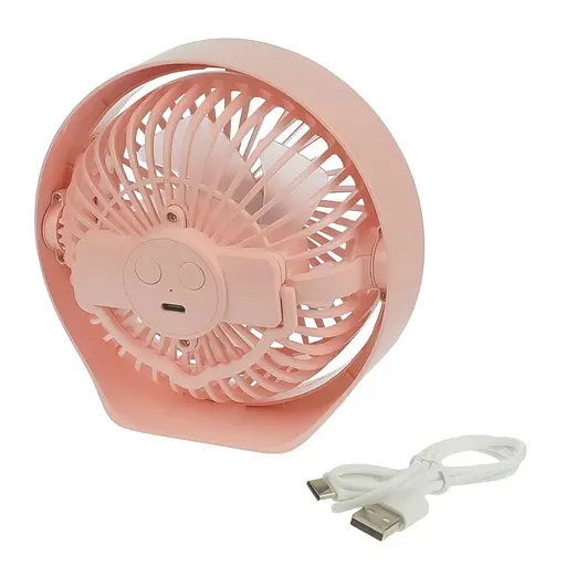 Вентилятор настольный беспроводной GXQC N601 розовый - фото 7