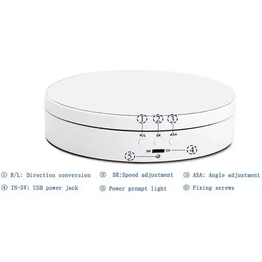 Поворотний стіл Puluz DCA0942W 14см [88760] - фото 4