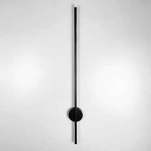 Видовжене чорне LED бра 90 см Арт. W 007/900 BK Line F - фото 3