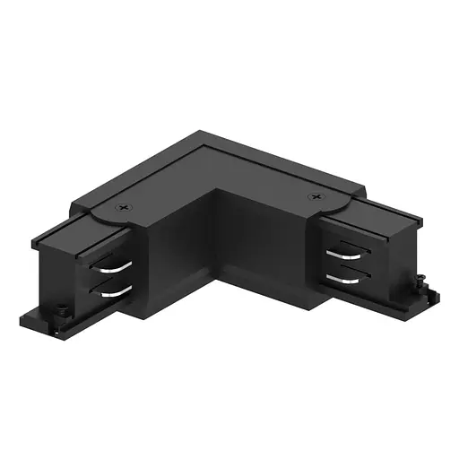 Соединитель угловой Ardero LD1301-LR для трехфазного шинопровода черный - фото 1