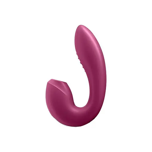 Вакуумний стимулятор клітора з вібрацією Satisfyer Sunray малиновий - фото 5