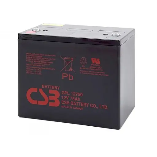 Акумуляторна батарея CSB GPL12750, 12V 75Ah (261х168х215мм)