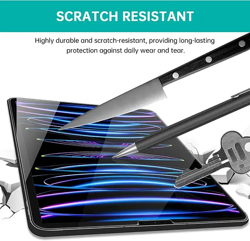 Avakot Пакет із 2 захисних скла для iPad Pro 12.9 | Загартована скляна плівка, сумісна з iPad Pro 12,9 дюйми 5ª/4ª/3ª | - фото 6