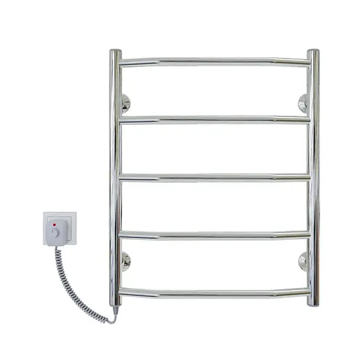 Электрический полотенцесушитель Kosser Трапеция 600x400/5 EL рег. ДТ02EL, Хром, Левое - фото 2