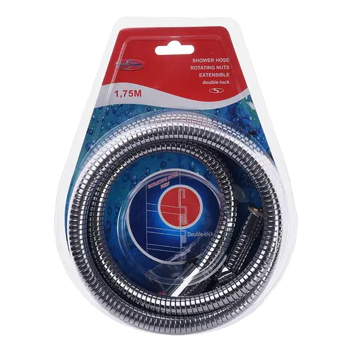 Шланг для душа Cristal SH6004-CP 175см 000002458, Хром - фото 1