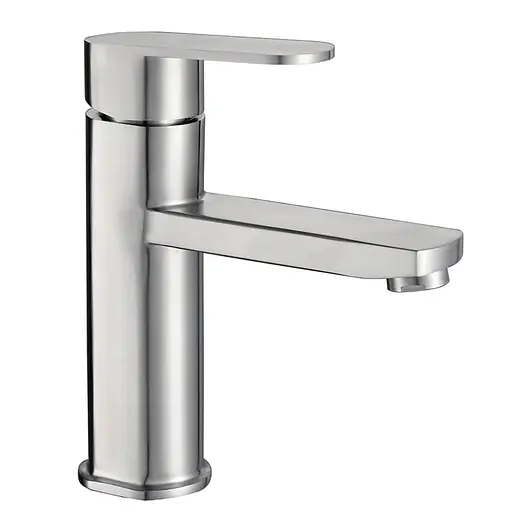 Змішувач для умивальника Zerix LEB-001 нержавіюча сталь ZX4806 Нержавіюча сталь - фото 1