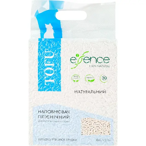 Уценка. Наполнитель для кошачьего туалета Essence Tofu натуральный 6 л (920031) - фото 4