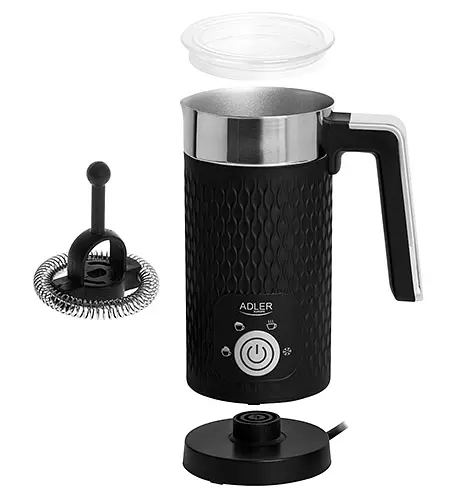 Спінювач молока Adler AD 4494 B, 500 Вт, 4 режими, підігрів і холодна піна, 300 мл, антипригарне покриття - фото 3
