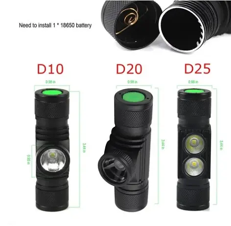 Налобний ліхтар Boruit D20 XM-L2 Zoom 1000 Lm (Оригінал) Ліхтарик - фото 5