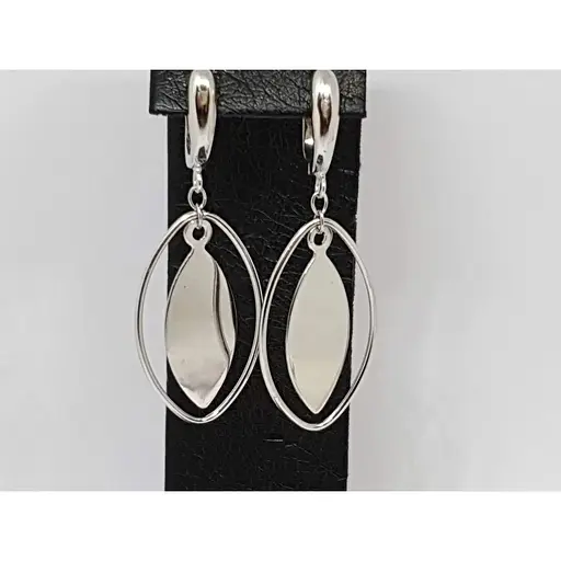 Срібні сережки Діама. 20011956195 - фото 3