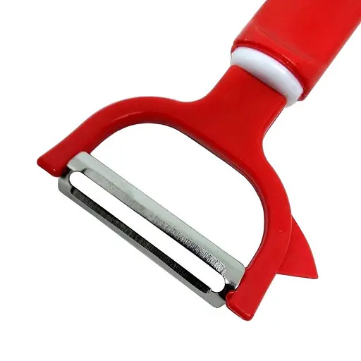 Ніж економка овочечистка для тонкого чищення овочів та фруктів El-COOK 17 см, Kitchen Master Червоний 85714 - фото 2