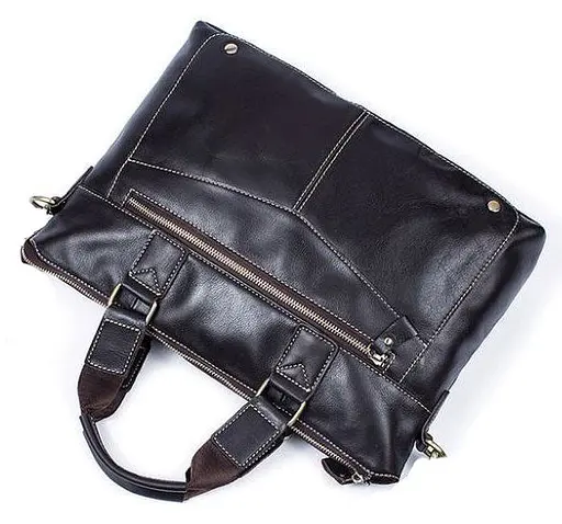 Чоловіча шкіряна сумка Vintage 39х26,5х5 см sum0015582 - фото 5