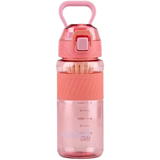 Пляшка для води Power 600 мл Elisey Рожевий (9217-018)