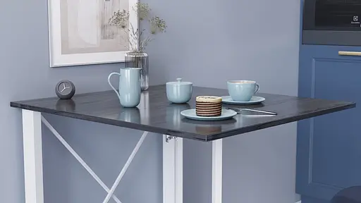 Стіл-книга трансформер Оріон 1 Ferrum-decor 750x810x730 Білий метал ДСП Сосна Кембра 16 мм (FRD-104606) - фото 4