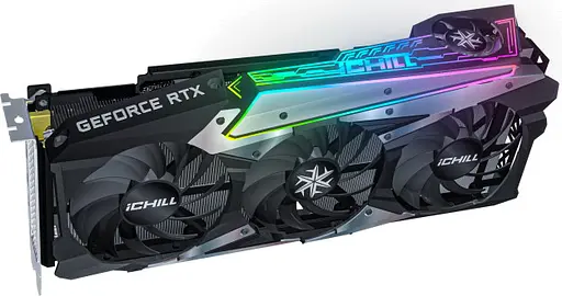 Видеокарта Inno3D RTX 3070 8Gb ICHILL X4 LHR (C30704-08D6X-1710VA35H) (GDDR6, 256 bit, PCI-E v4.0 x16) Б/у - фото 3