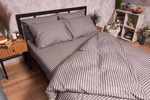 Пододеяльник Moon&Star Бязь Gold Люкс Ice Grey Евро 200x220 см - фото 3