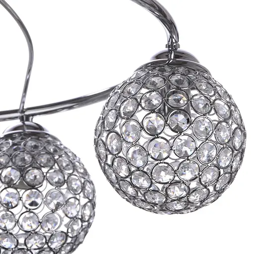 Люстра Brille потолочная молекула E14 40W CH (BR-01382S/4) - фото 3