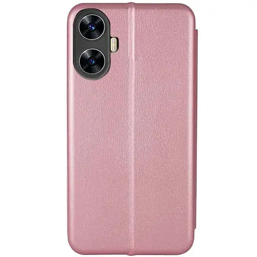 Кожаный чехол-книга Classy для Realme C55 Rose Gold - фото 2