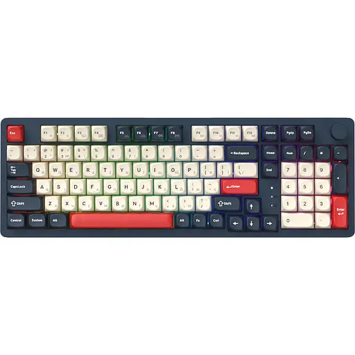 Клавіатура GamePro Asgard Drakkar Keychron Super Red Switch Wireless/Bluetooth/USB Blue бездротова (MK305BL) - фото 2