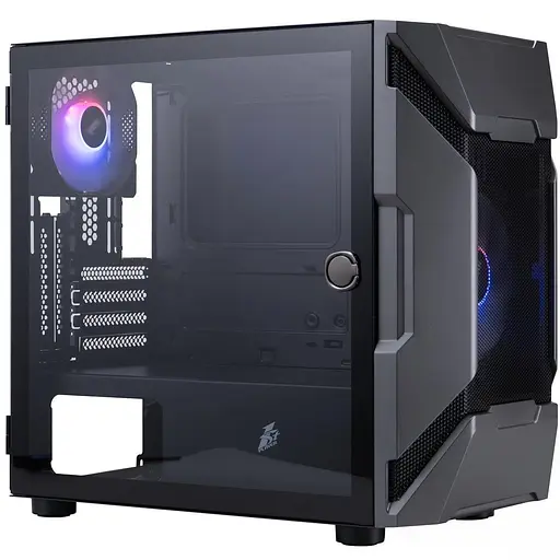 Корпус 1stPlayer D3-A-BK-1F7-14-1F7 черный без блока питания - фото 8