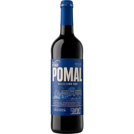 Вино Іспанії Vina Pomal Seleccion 500 Crianza DOC Rioja 14.5% червоне сухе 0.75 л