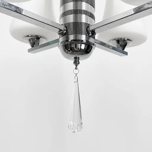 Елегантна підвісна люстра на 4 білих плафони | Арт. 9993/4 | Line F - фото 4