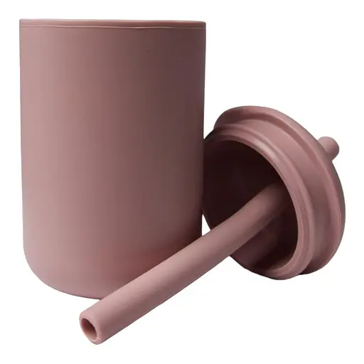 Поїльник-непроливайка oldbro 175 мл із трубочкою plum - фото 2