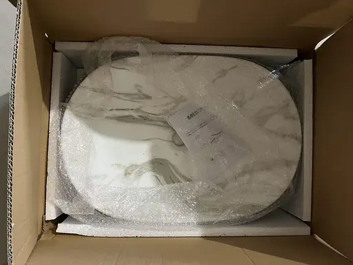 Умивальник накладний Mixxus Premium Ellipse-0105 marble-Black 600x400x150 мм MP6565, Мармур - фото 4