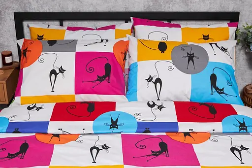 Набор наволочек Moon&Star Бязь Gold Люкс Cat Brawlers 40х60 см 2 шт - фото 1