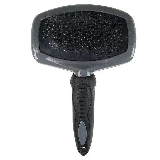 Пуходерка TatraPet Dog Salon гумовою ручкою 13.5 x 22 см 