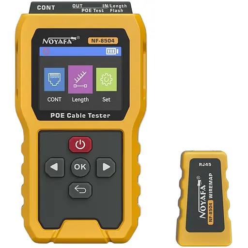 Кабельний тестер Noyafa NF-8504 PoE багатофункціональний RJ45 RJ11 (18701) - фото 1